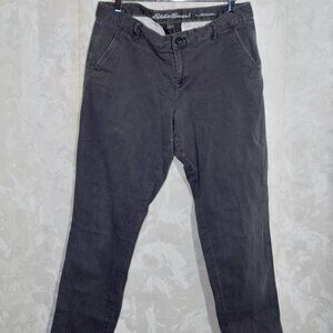 Eddie Bauer Women's Size 8 Dark Gray Boyfriend Chino Pants